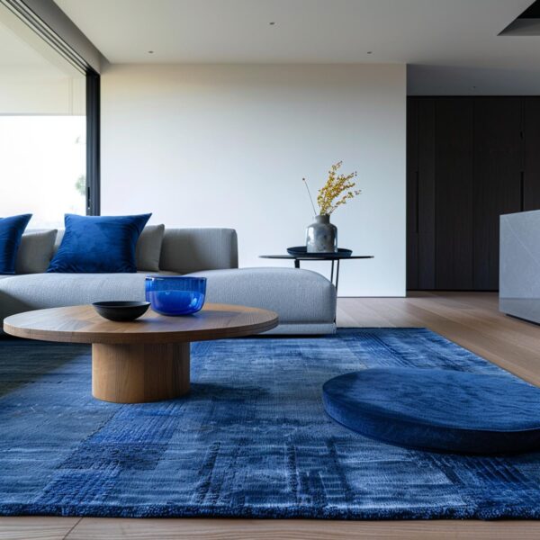 Custom Tufted Blue Rugs