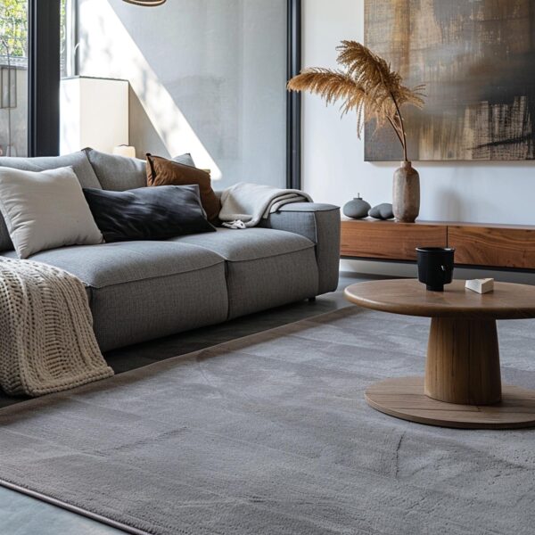 Custom Tufted Gray Rugs