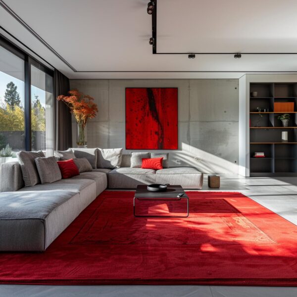 Custom Tufted Red Rugs